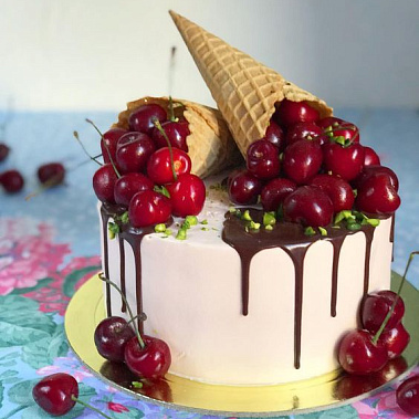 Торт "Вишневый рожок" купить - рыбинск.сладкоежкин.рф